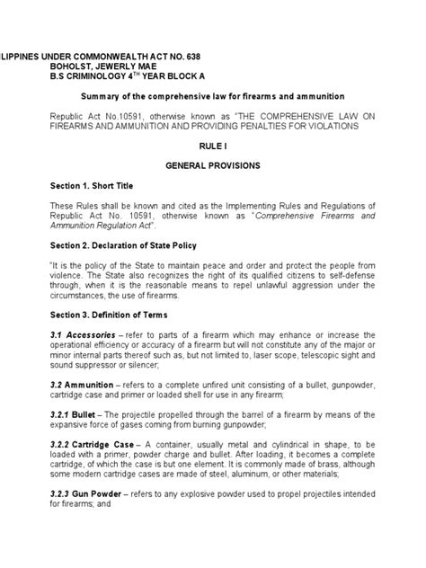 Summary RA 10591 .